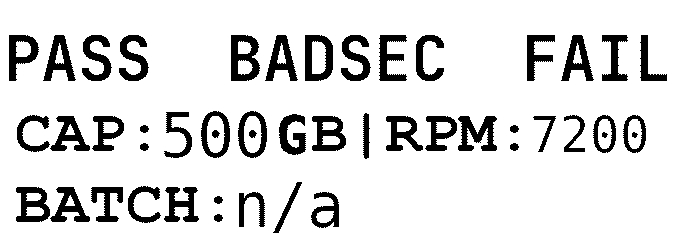 Etiquette pour les disques